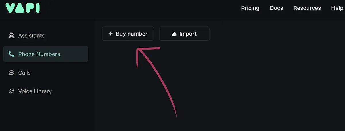 Buying a phone number Buying a phone number