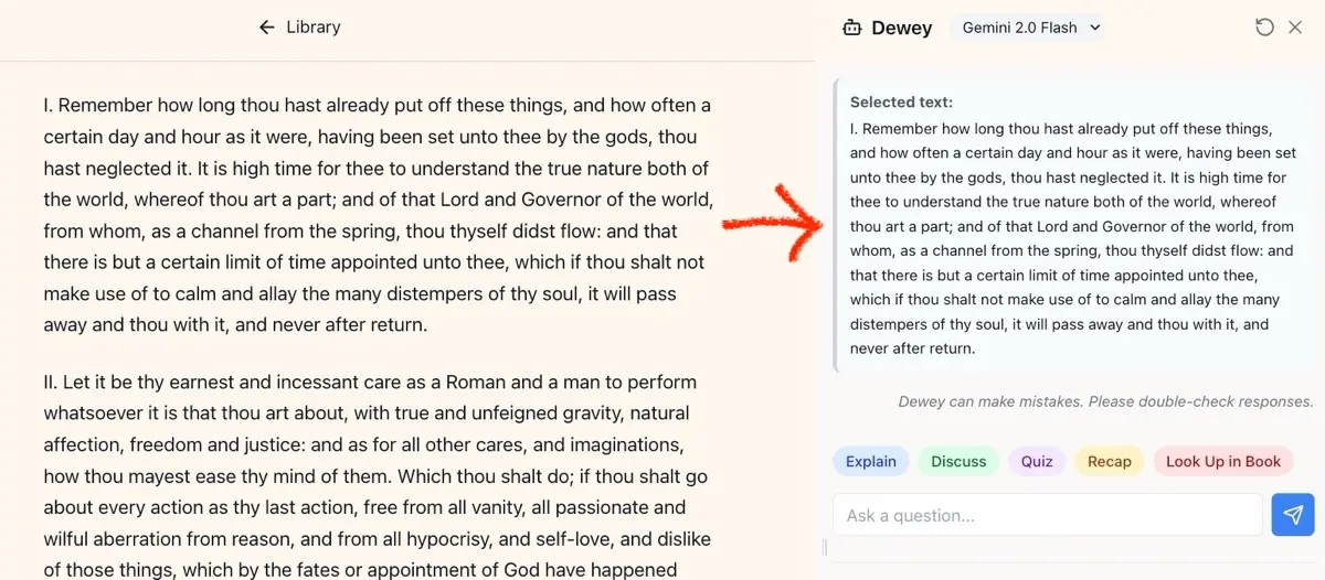 Dewey understands your context Dewey understands your context